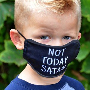 NEW! Faith Mask - Not Today Satan / Kids